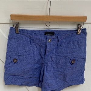 Marmot Women's Blue Patterned Cargo Shorts
